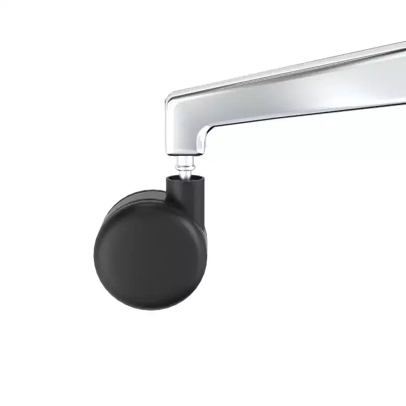 Fauteuil de bureau ergonomique en similicuir noir, réglable en hauteur (45 po) avec support lombaire réglable