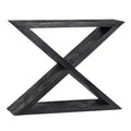 Crestview Collection 44 in. Black Solid Wood Accent_Console_Sofa Table