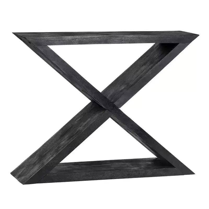 Crestview Collection 44 in. Black Solid Wood Accent_Console_Sofa Table