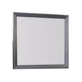 Royal Hampton Dresser Mirror, Classic Weathered Black Solid Rubberwood 42 Inch