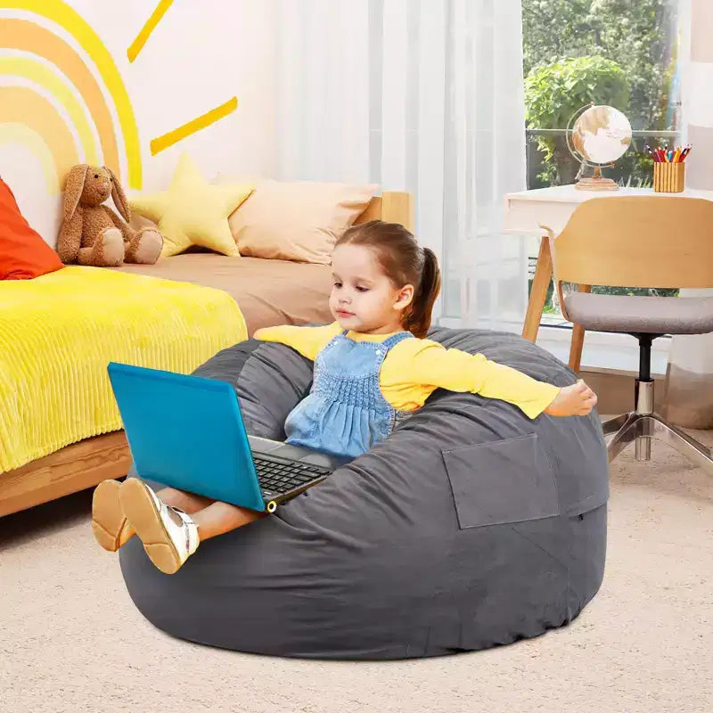 Fauteuils poufs géants de 36/48 po avec mousse à mémoire de forme pour adultes