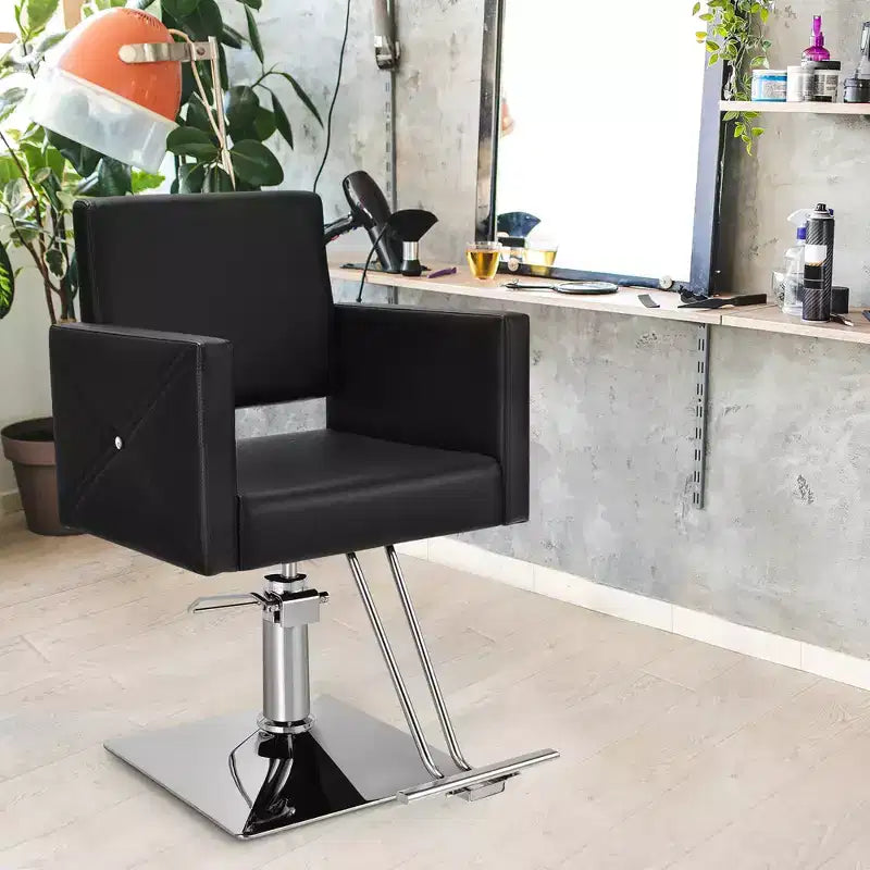 Fauteuil de salon pour coiffeur pivotant réglable hydraulique Fauteuil de barbier