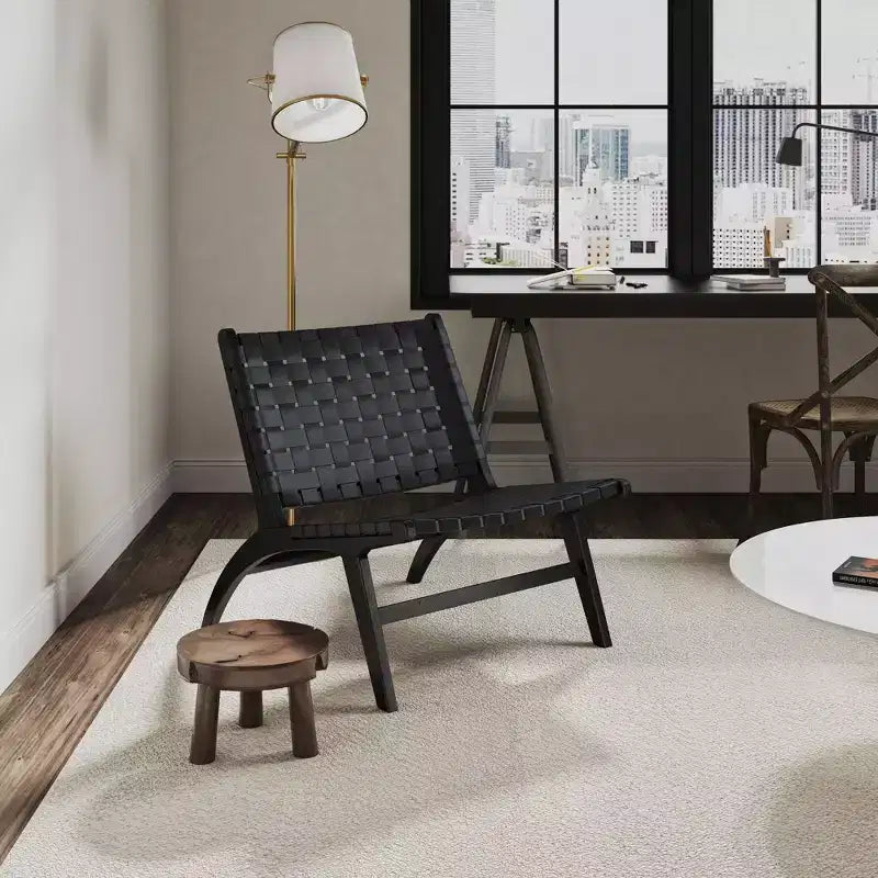 Maintenon Leatherette Accent Chair - Manhattan Comfort